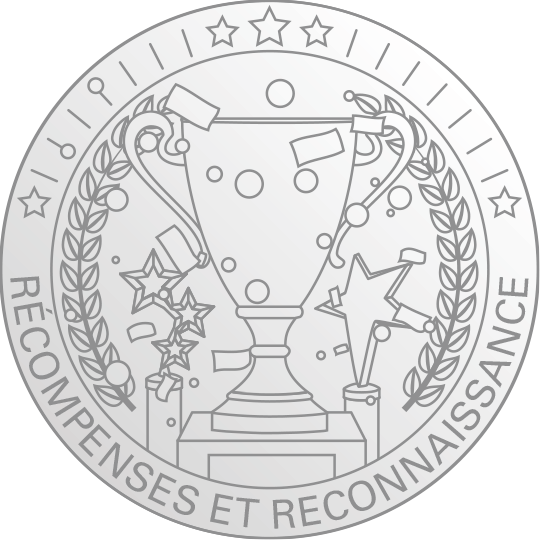 Awards coin image in French